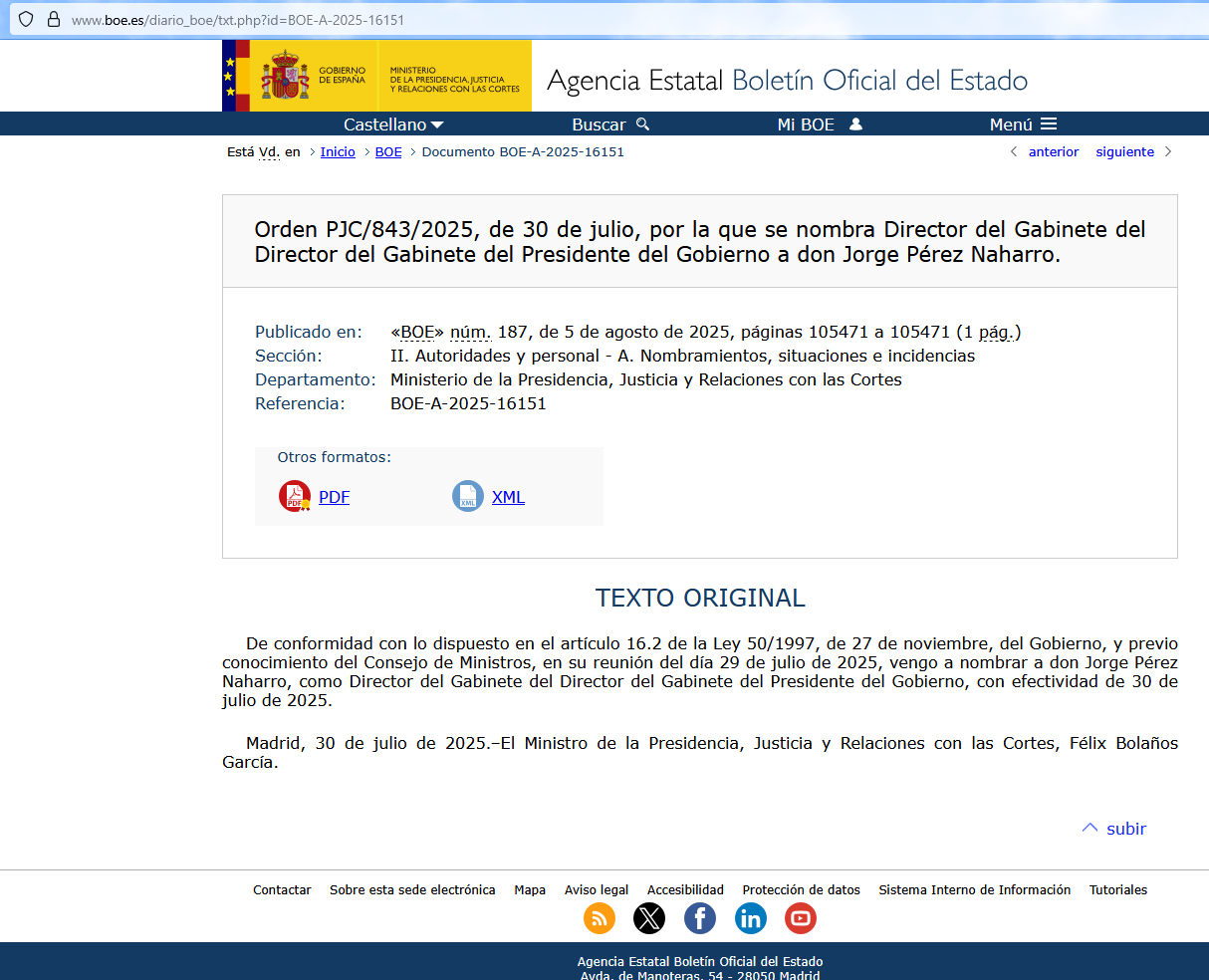 Captura del texto